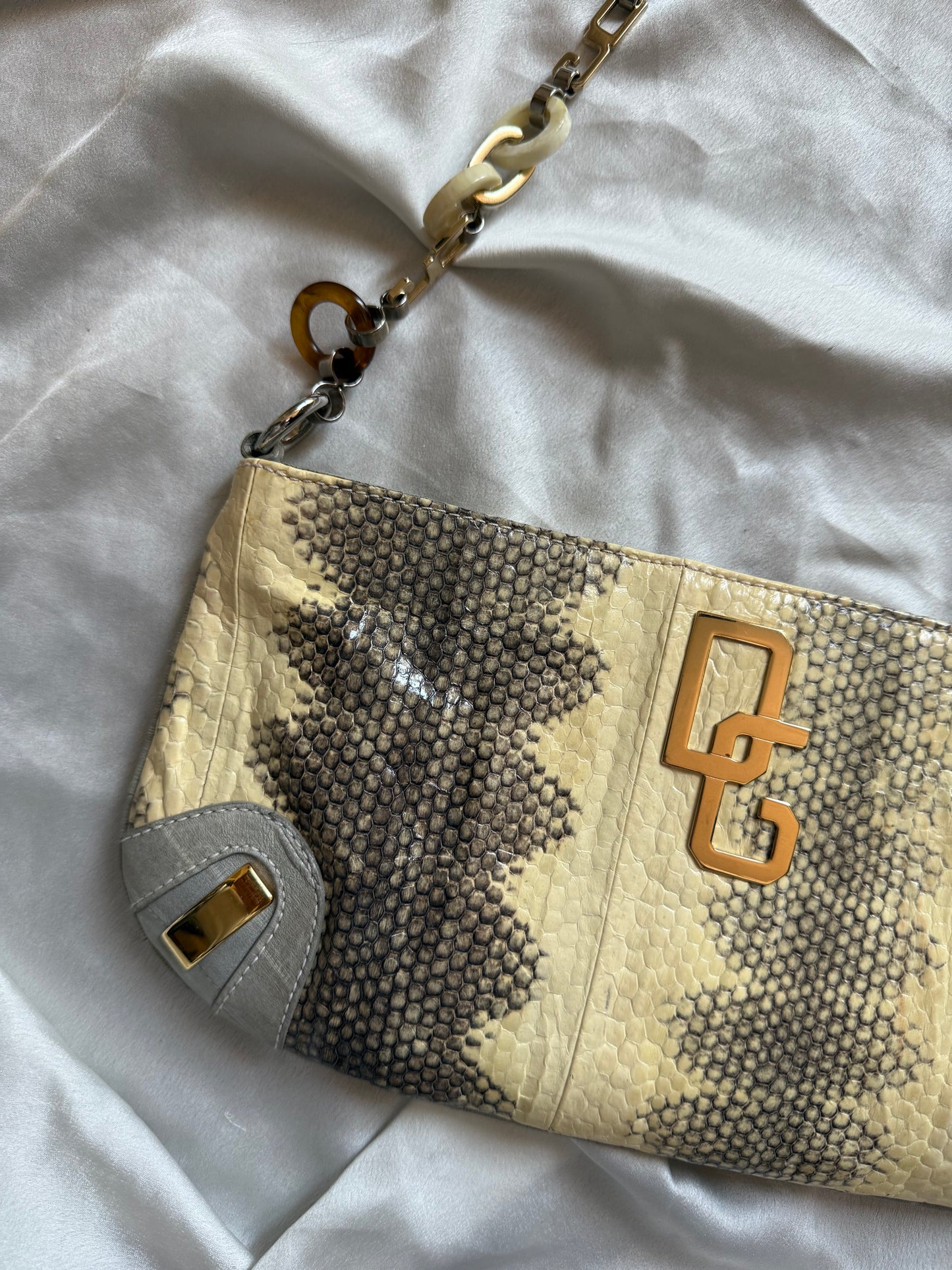 Dolce&Gabbana pochette pitone chain