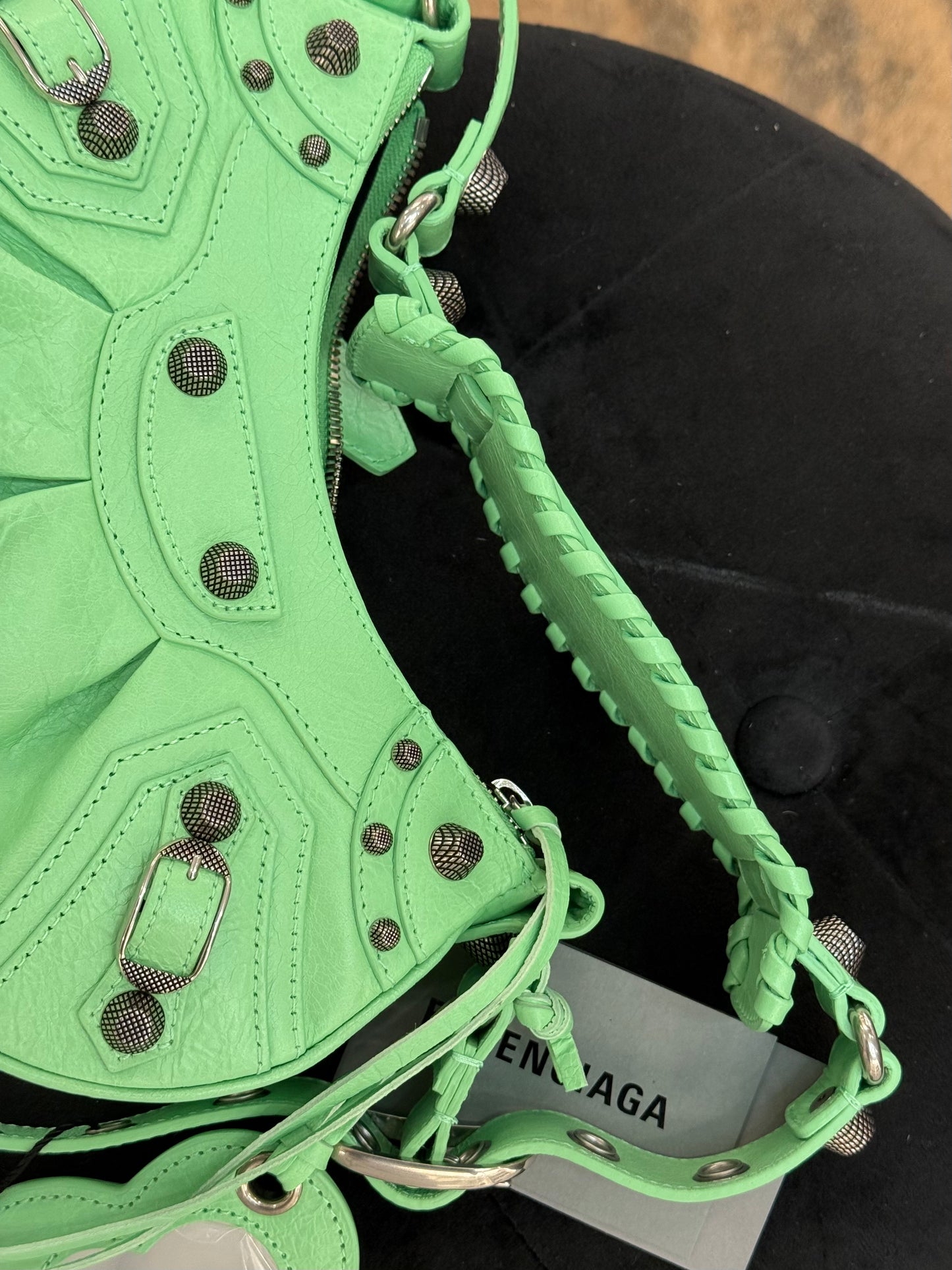 Balenciaga cagole XS verde menta