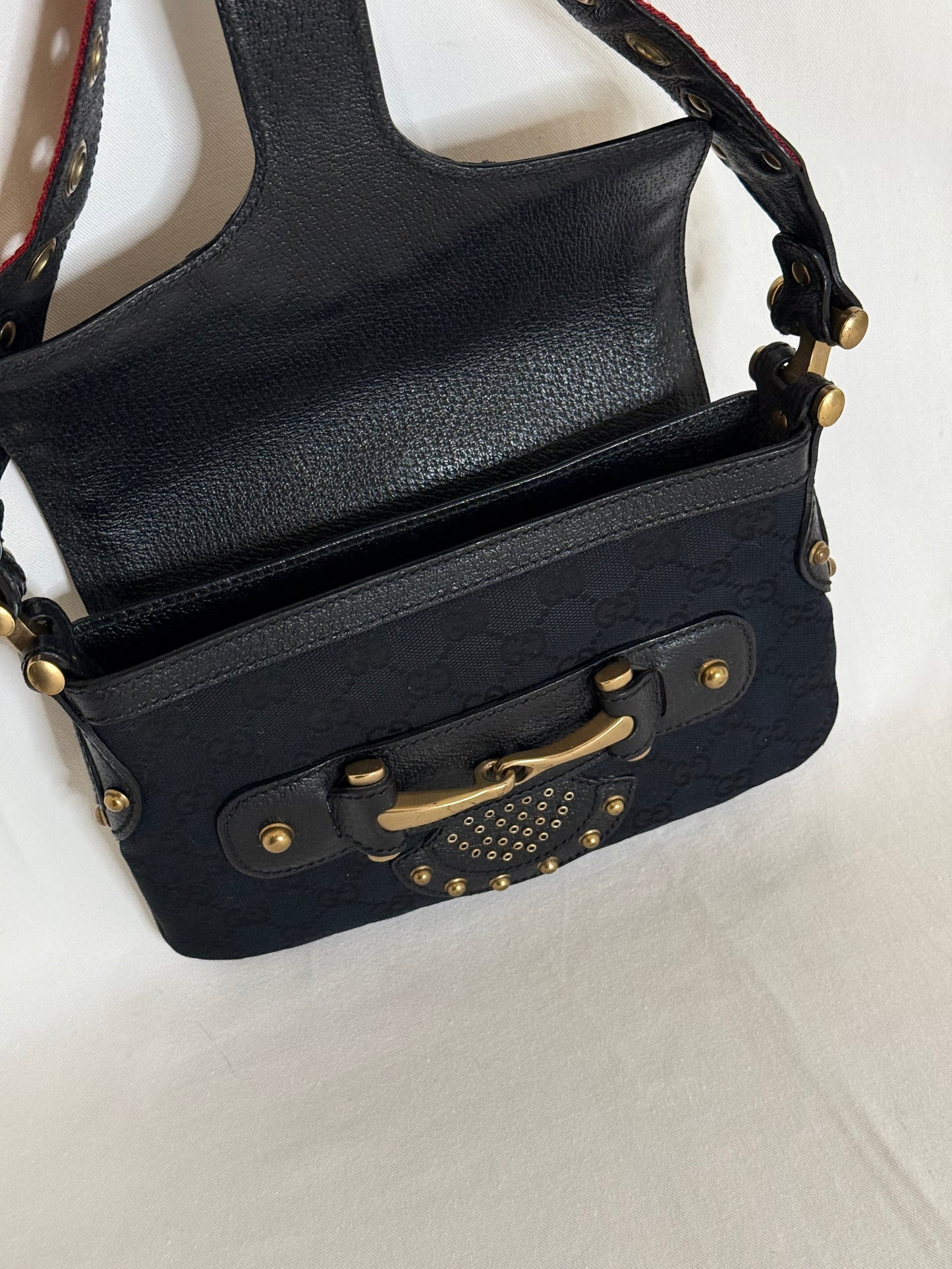 Gucci Pelham horsebit monogram black