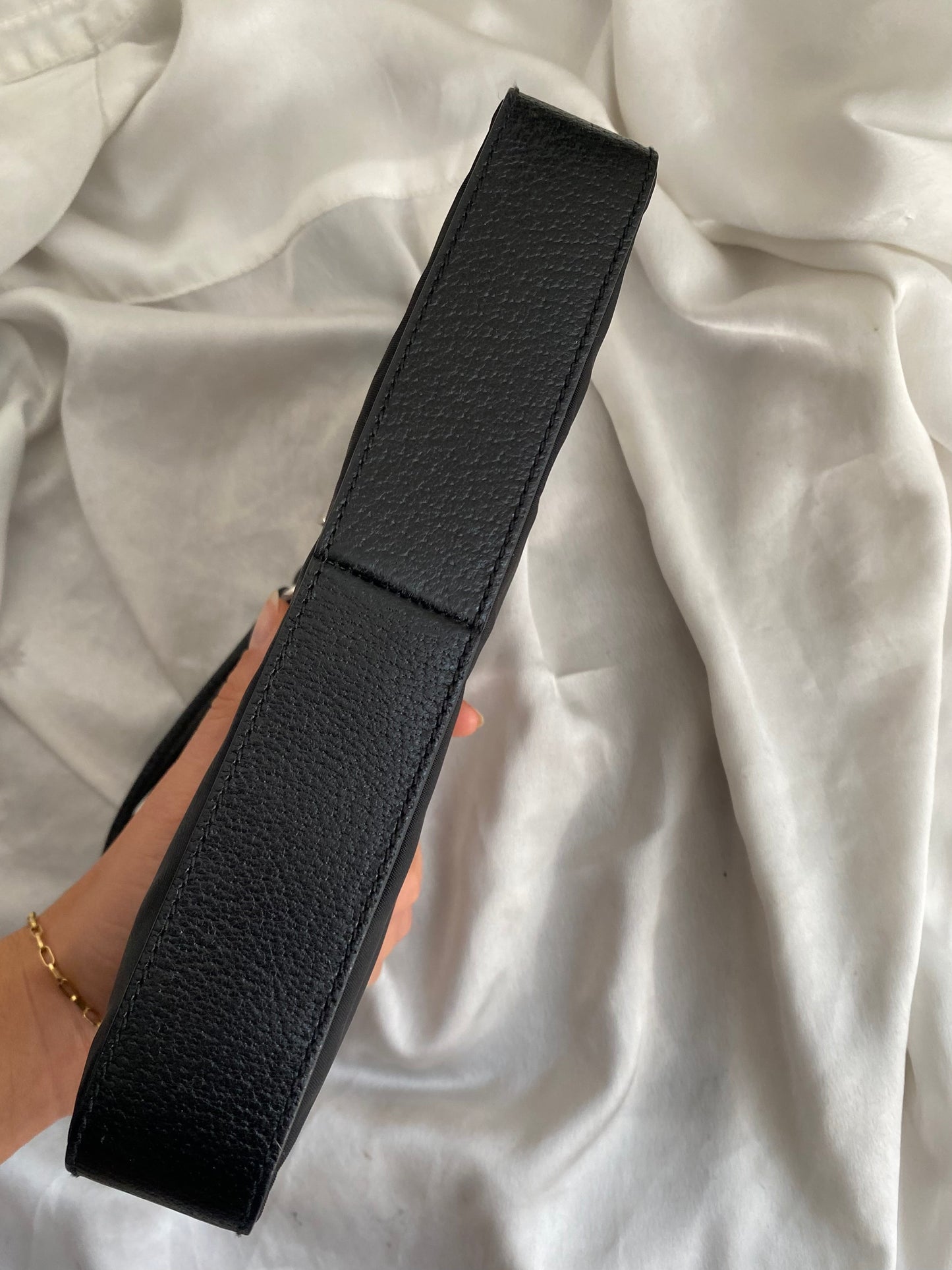 Prada black nylon clutch