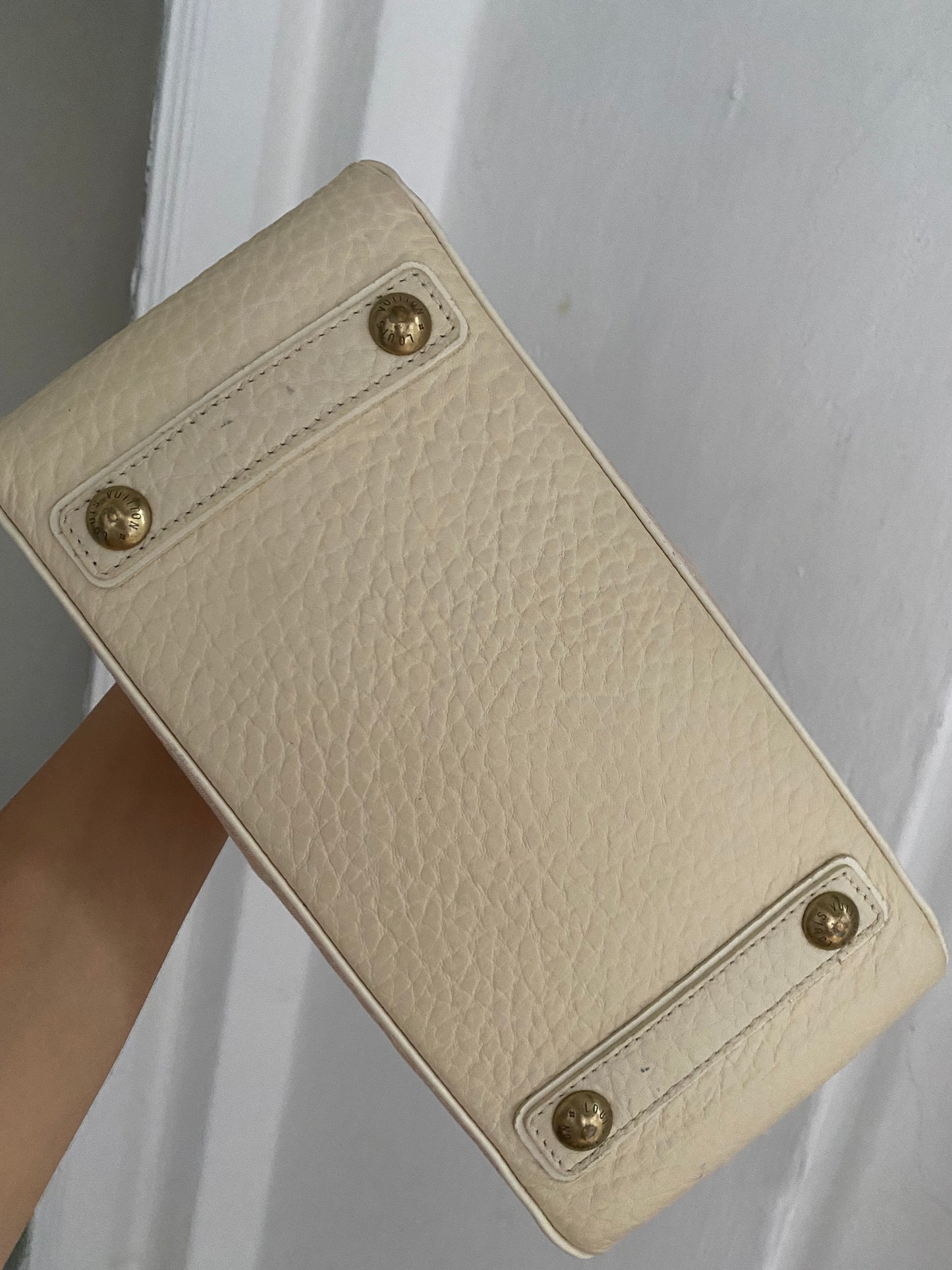 Louis Vuitton Mini Lin Trapeze PM pink denim
