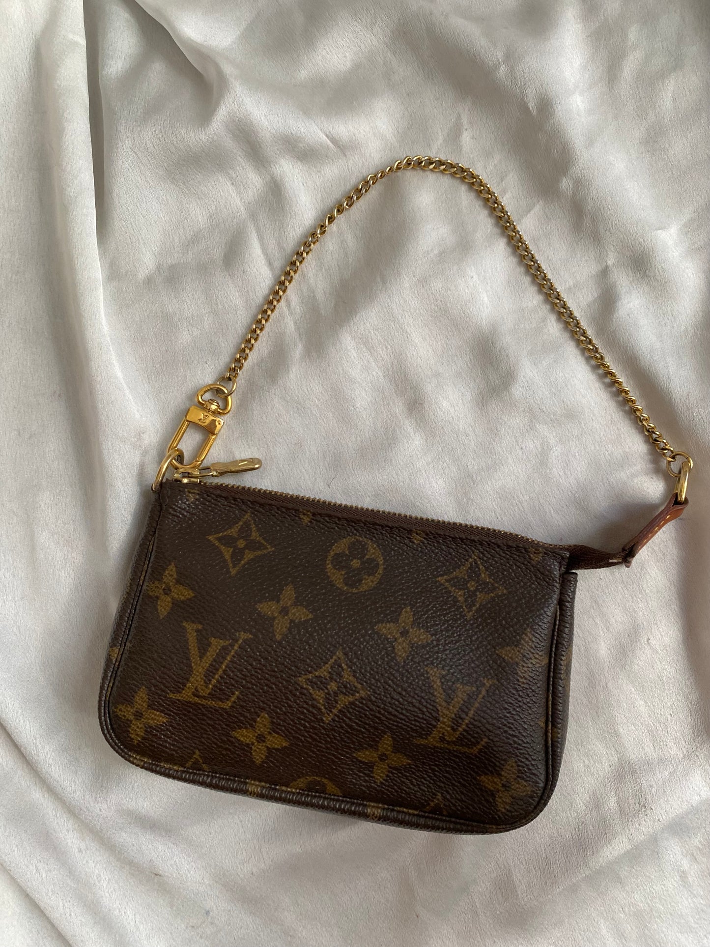 Louis Vuitton mini monogram accessory clutch bag