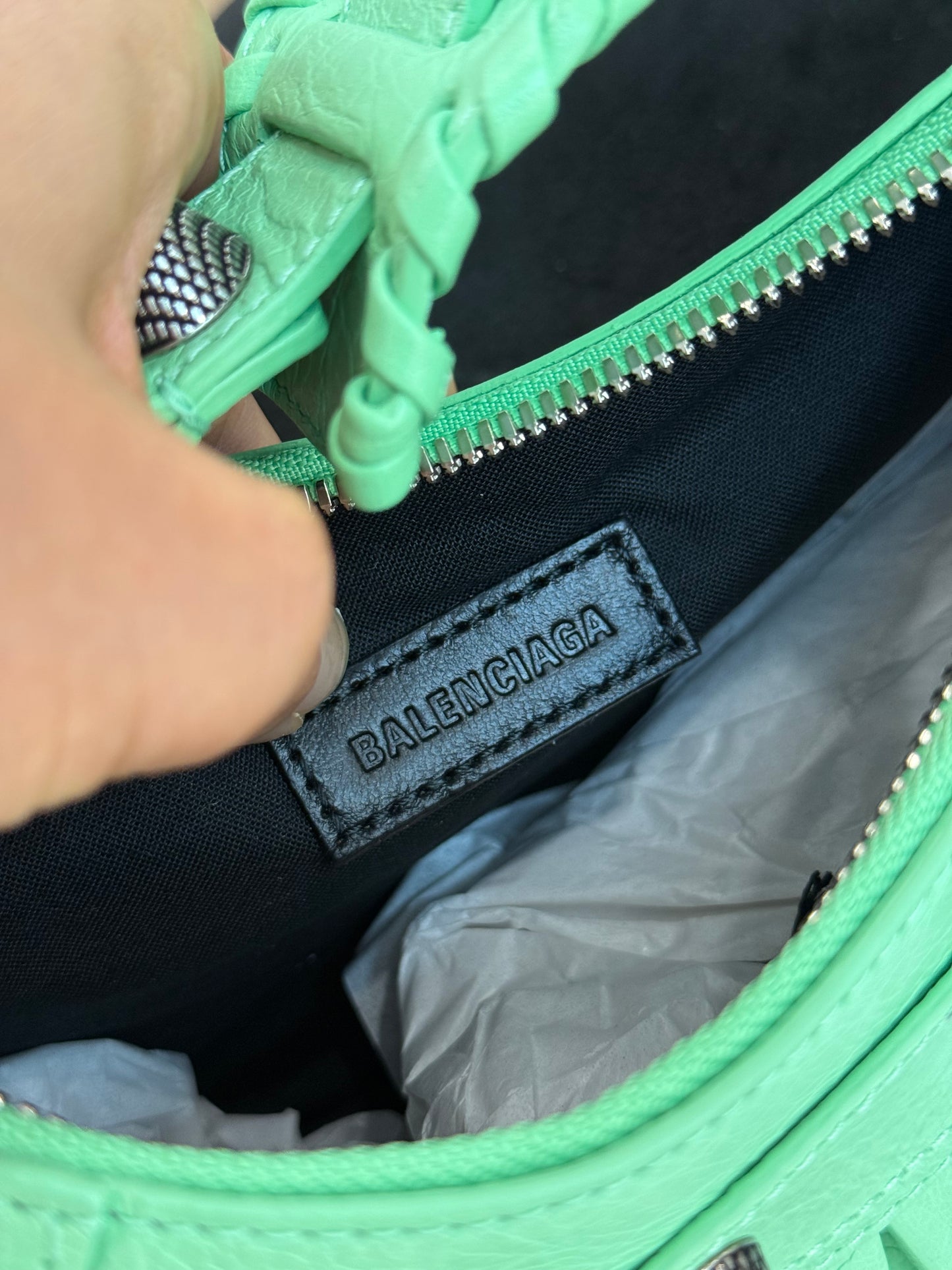 Balenciaga cagole XS verde menta