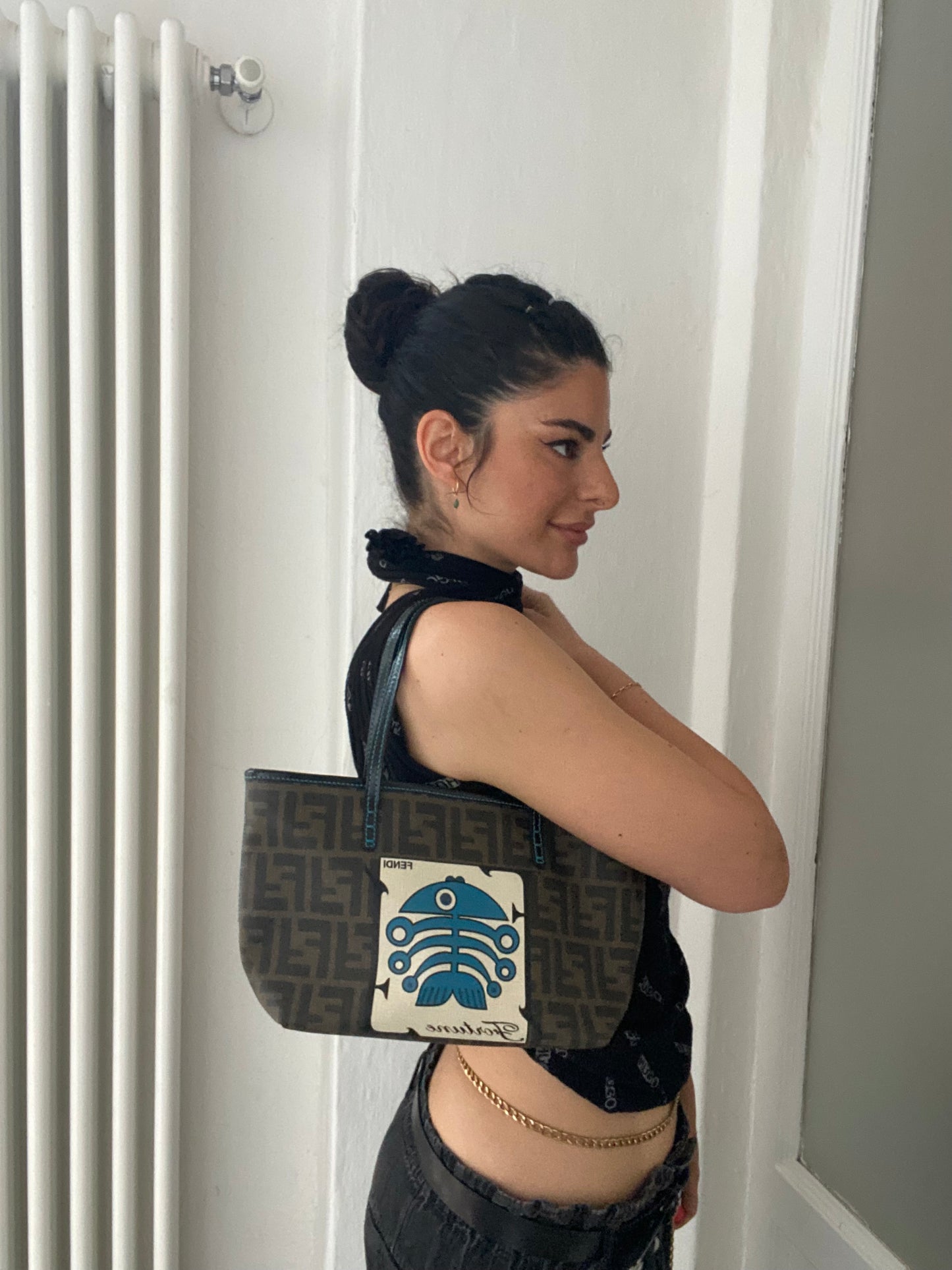 Fendi Fortune limited edition pumpkin mini tote