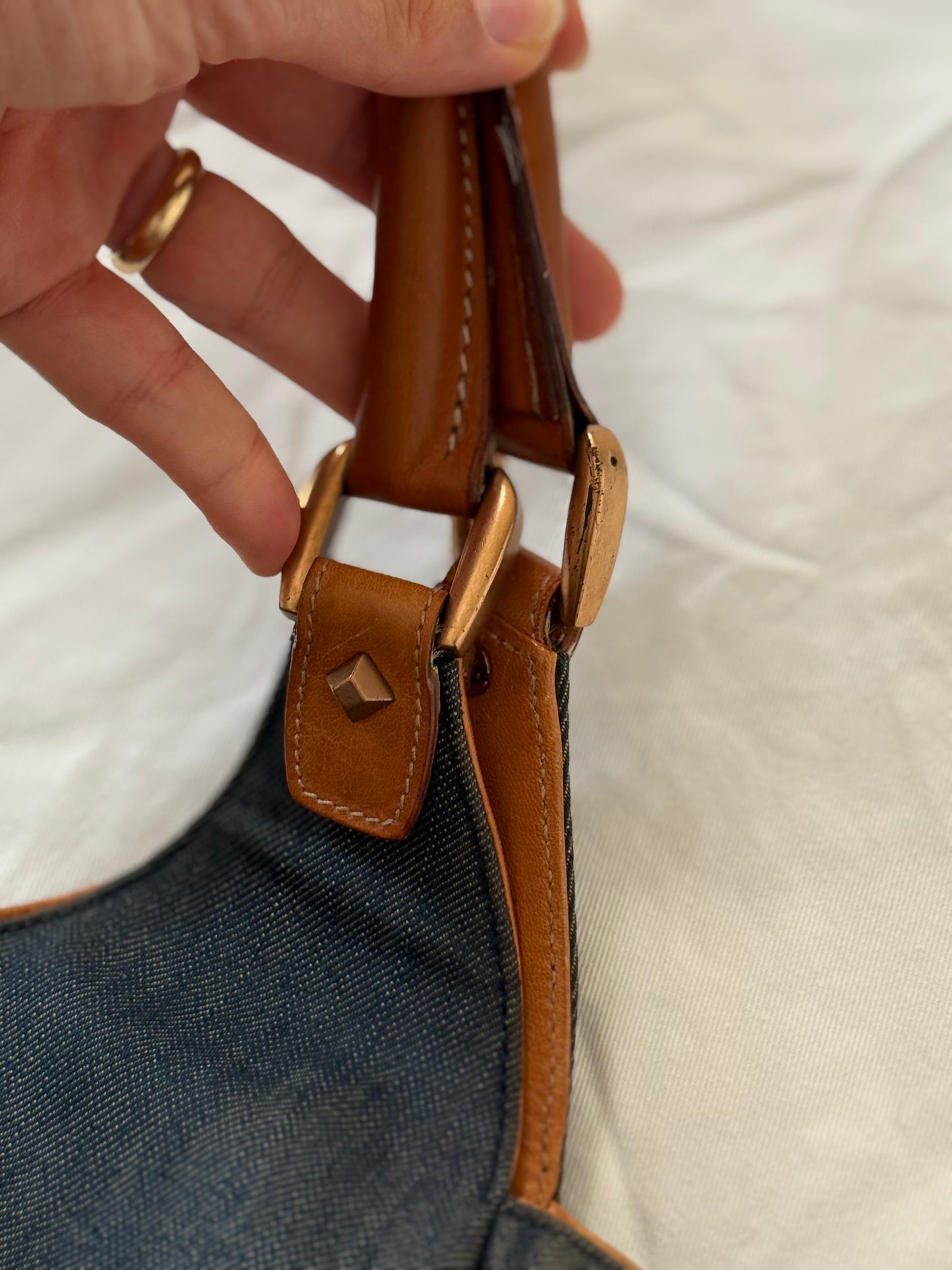 Gucci bardot denim