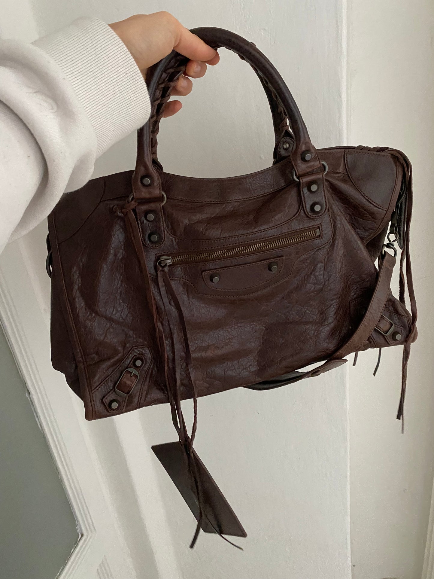 Balenciaga city cigar fonce classic hw f/w 2013