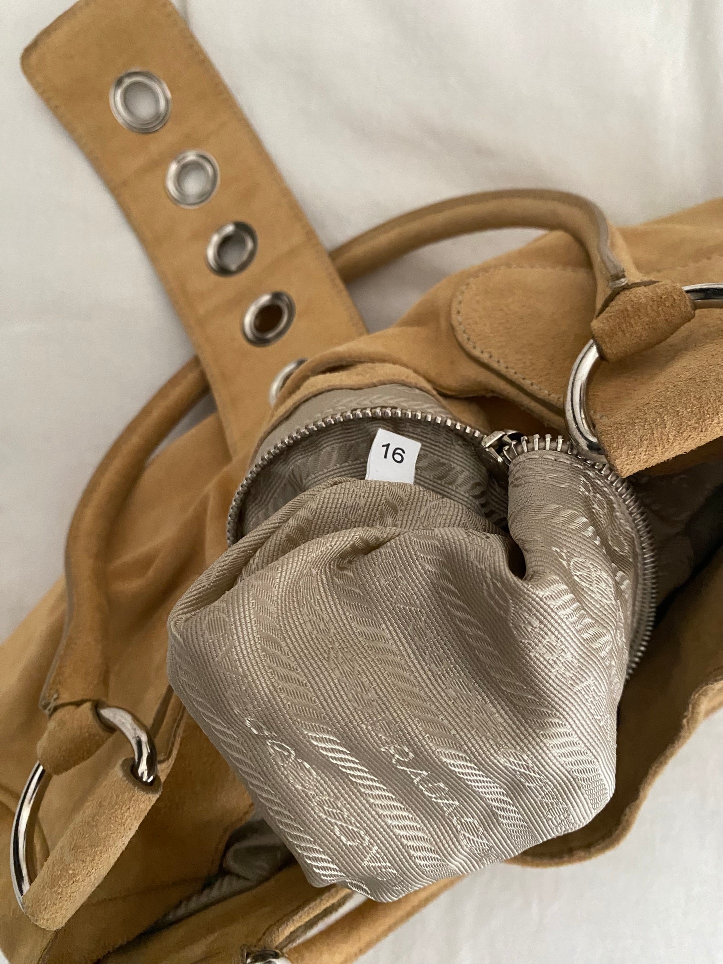 Prada moon suede honey