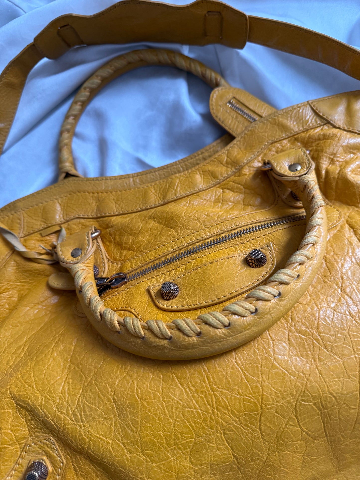 Balenciaga city giant rose gold hw mangue f/w 2012