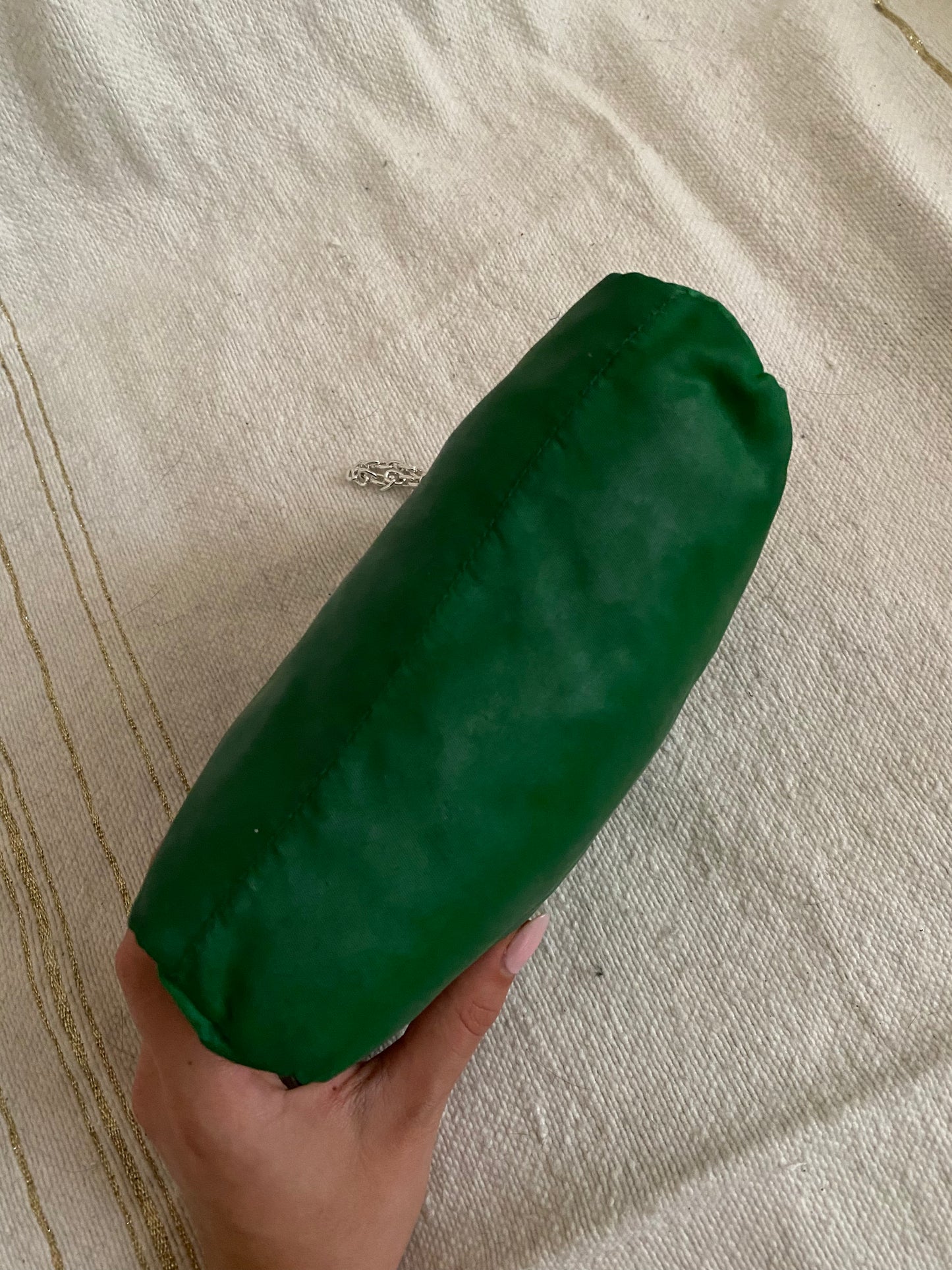Prada green clutch