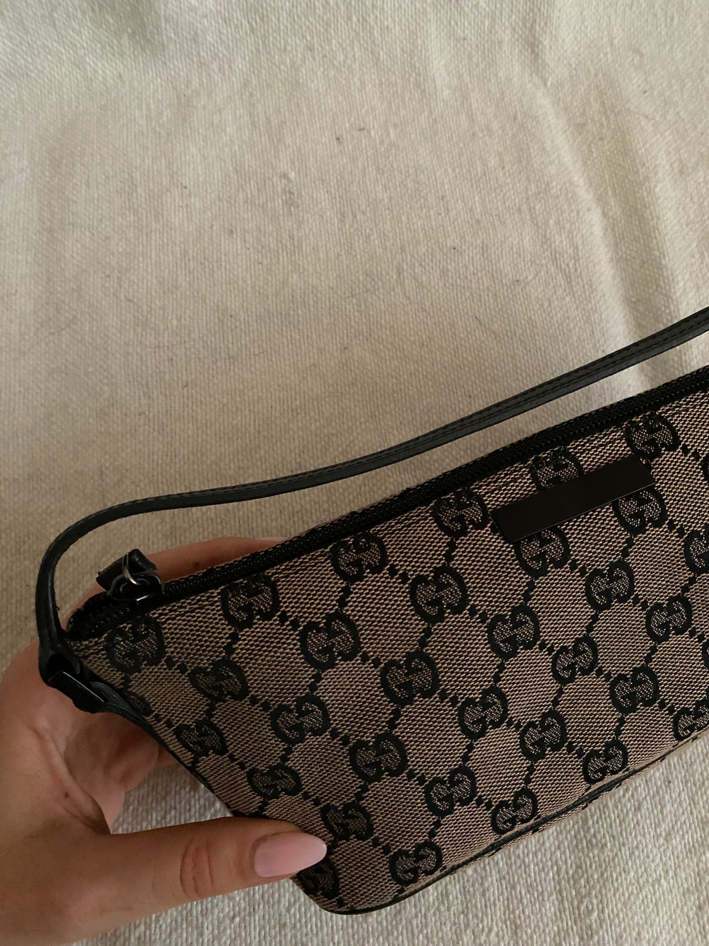 Gucci boat monogram black and beige 
