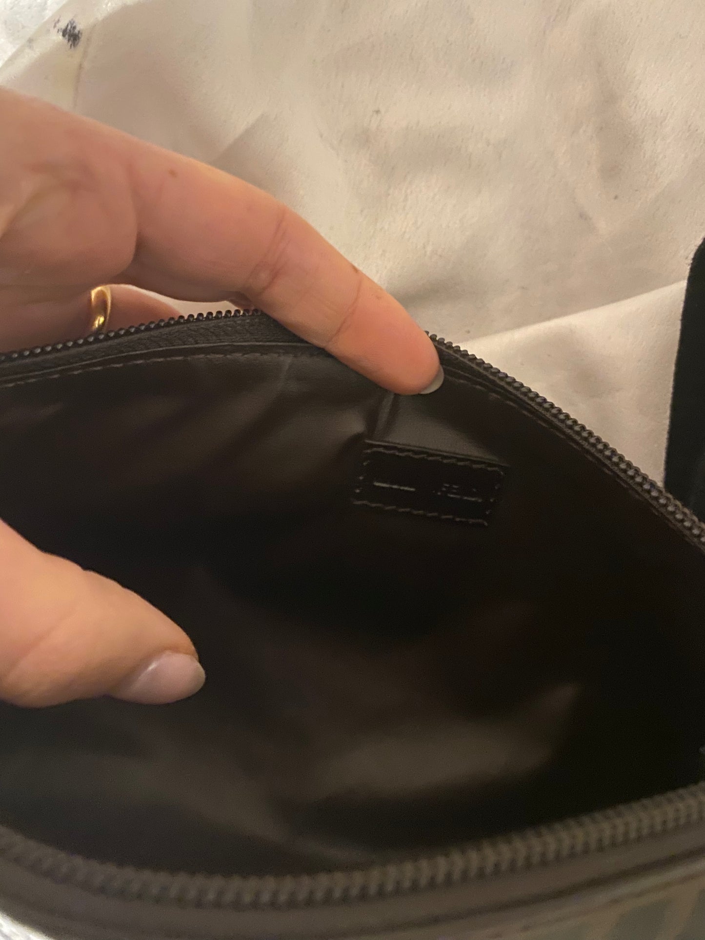 Fendi flags clutch bag