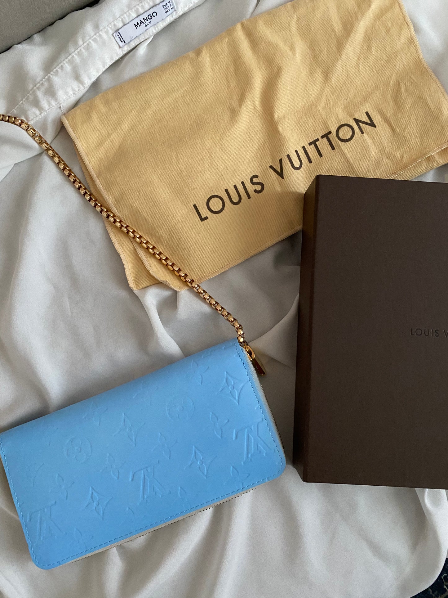 Louis Vuitton Glacier blue clutch bag