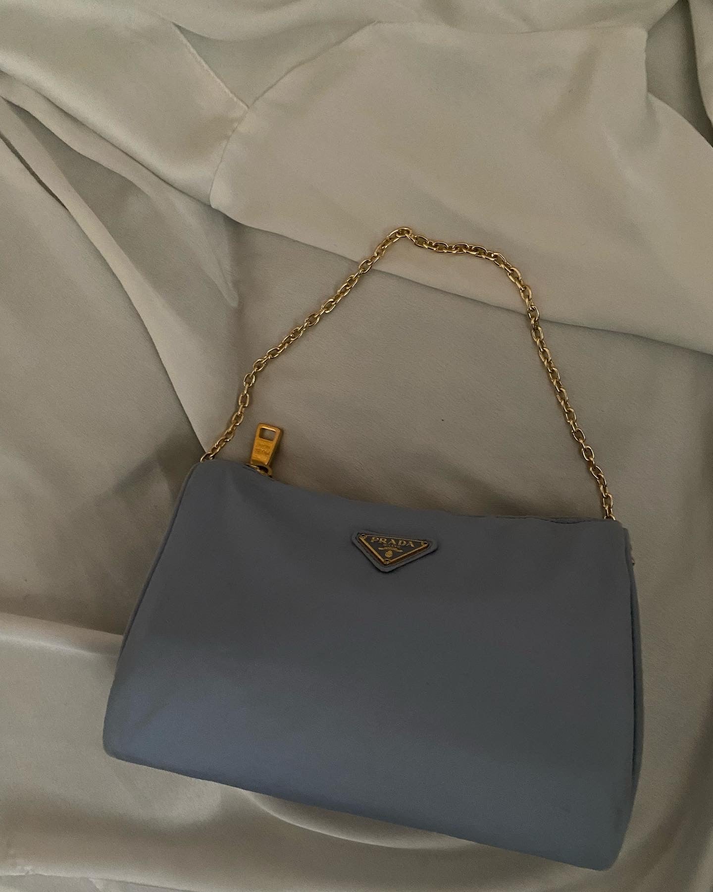 Prada Blue Clutch