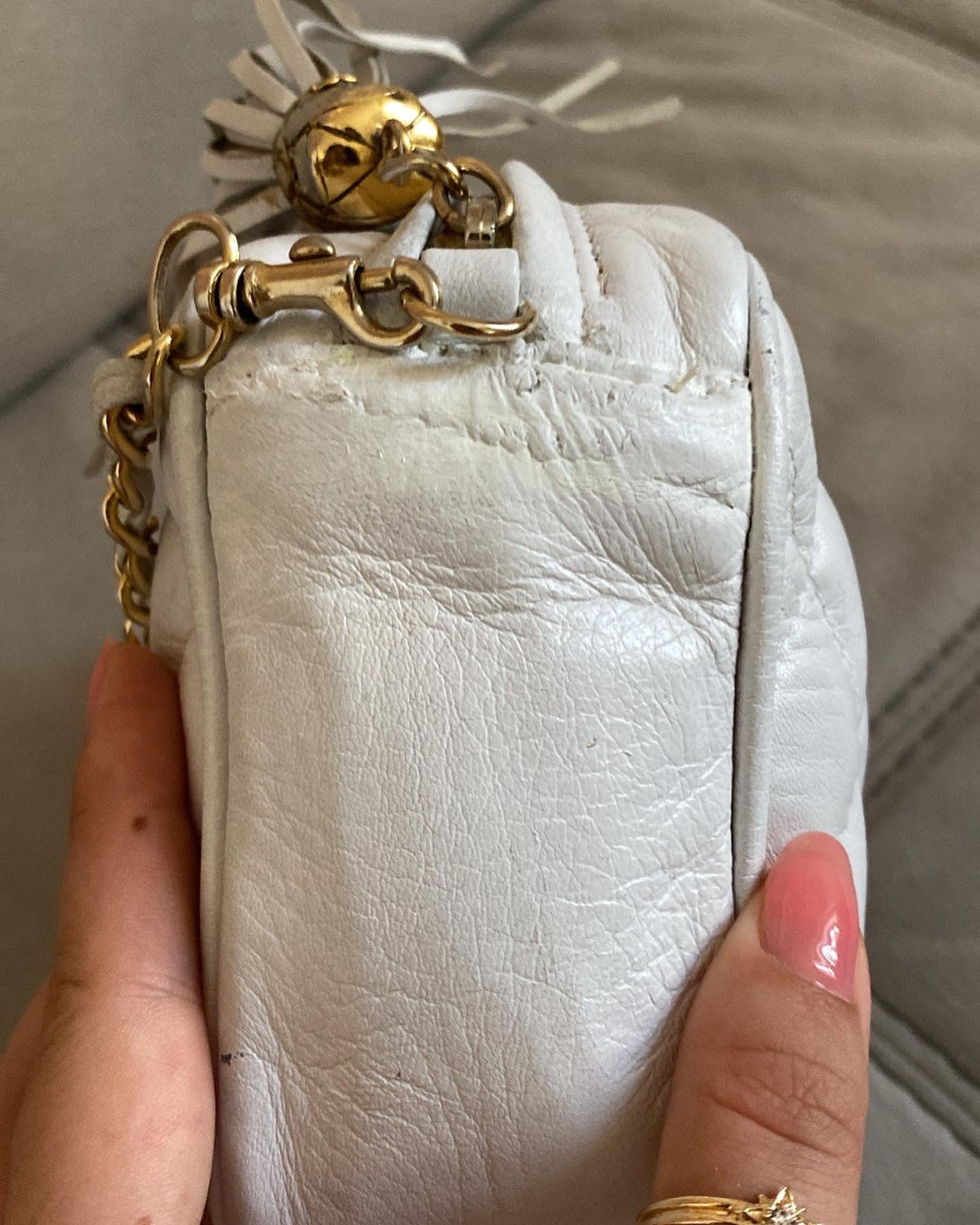 Chanel Mini Camera Bag White