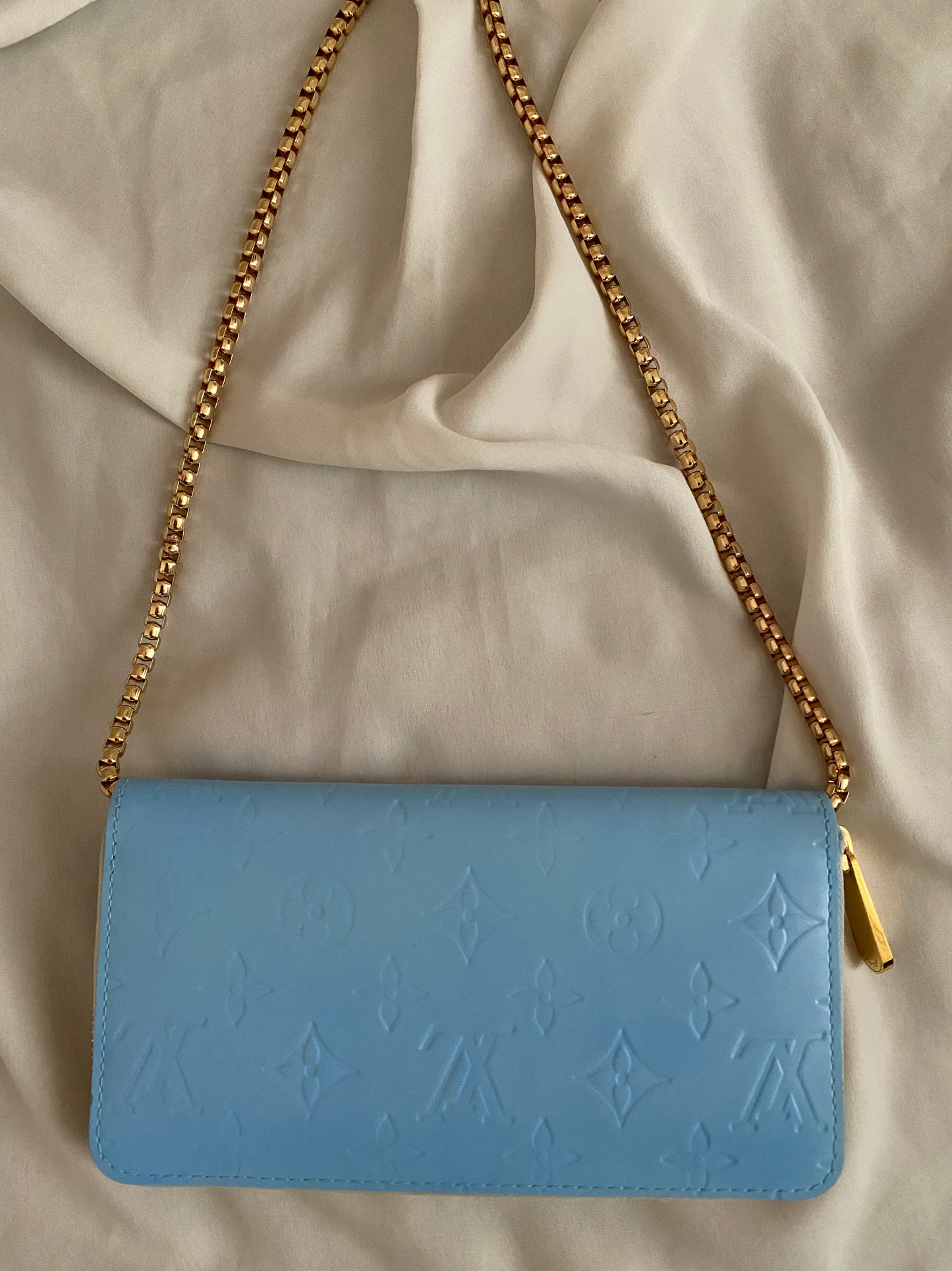 Louis Vuitton Glacier blue clutch bag