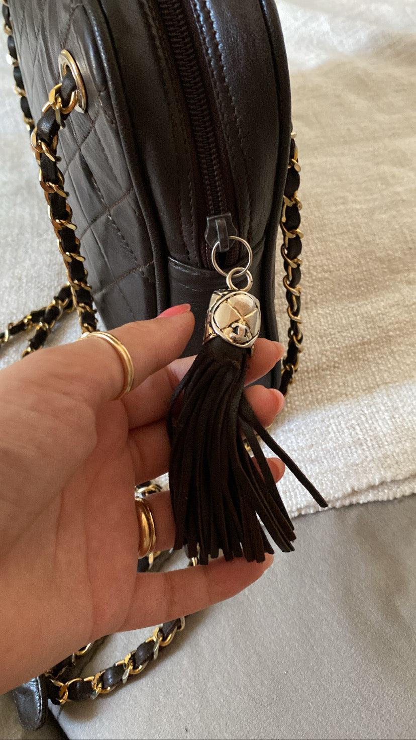 Chanel Camera Bag Chocolate