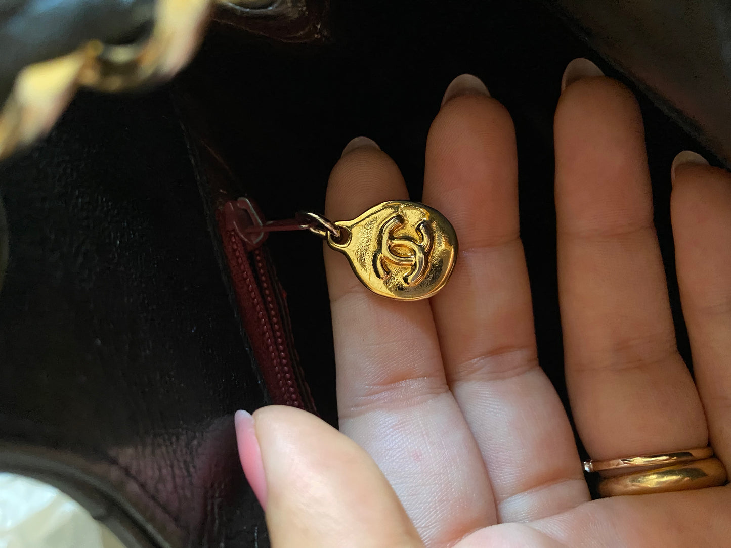 Chanel Black Maxi Logo Bag