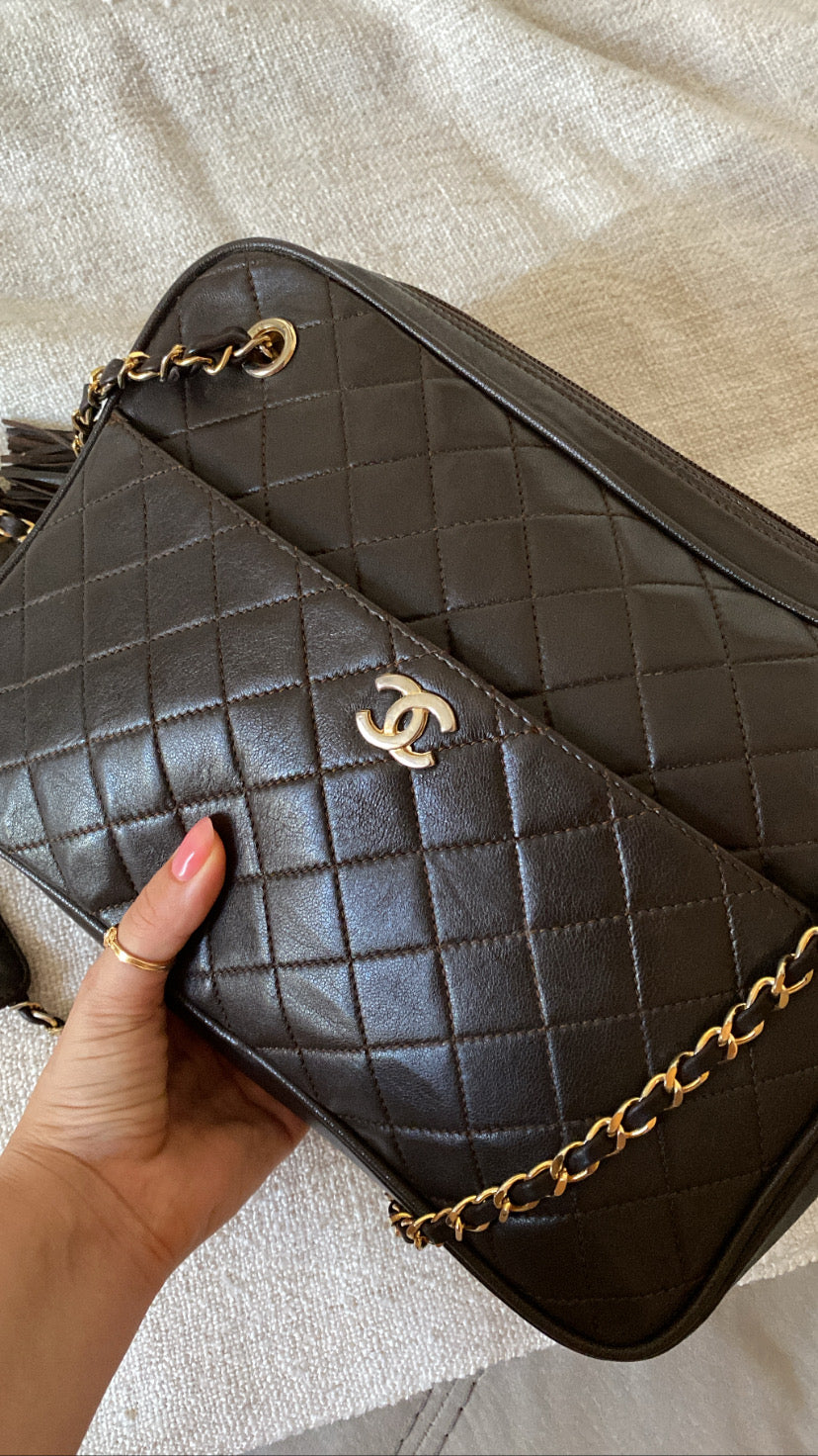 Chanel Camera Bag Chocolate