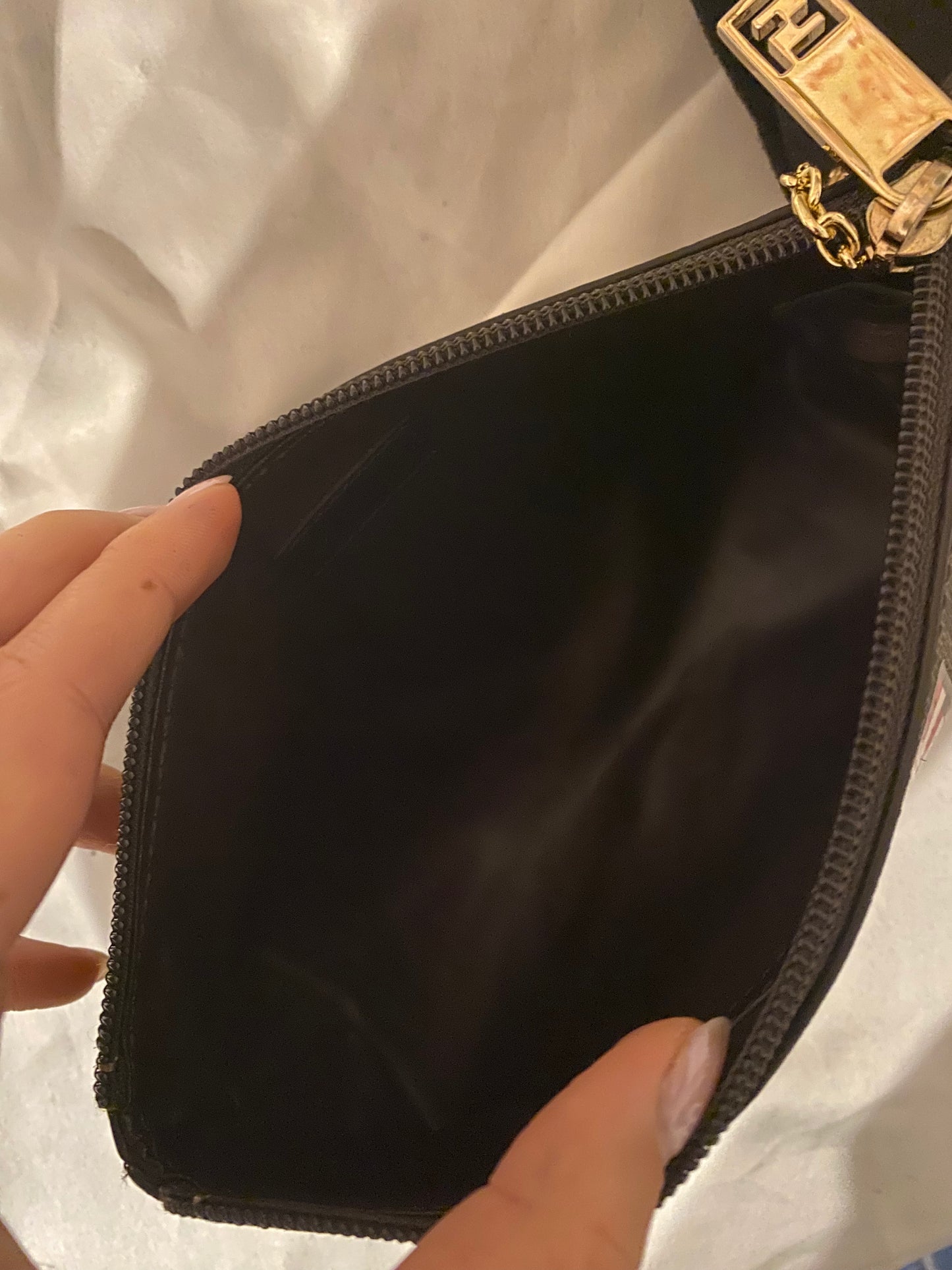 Fendi flags clutch bag