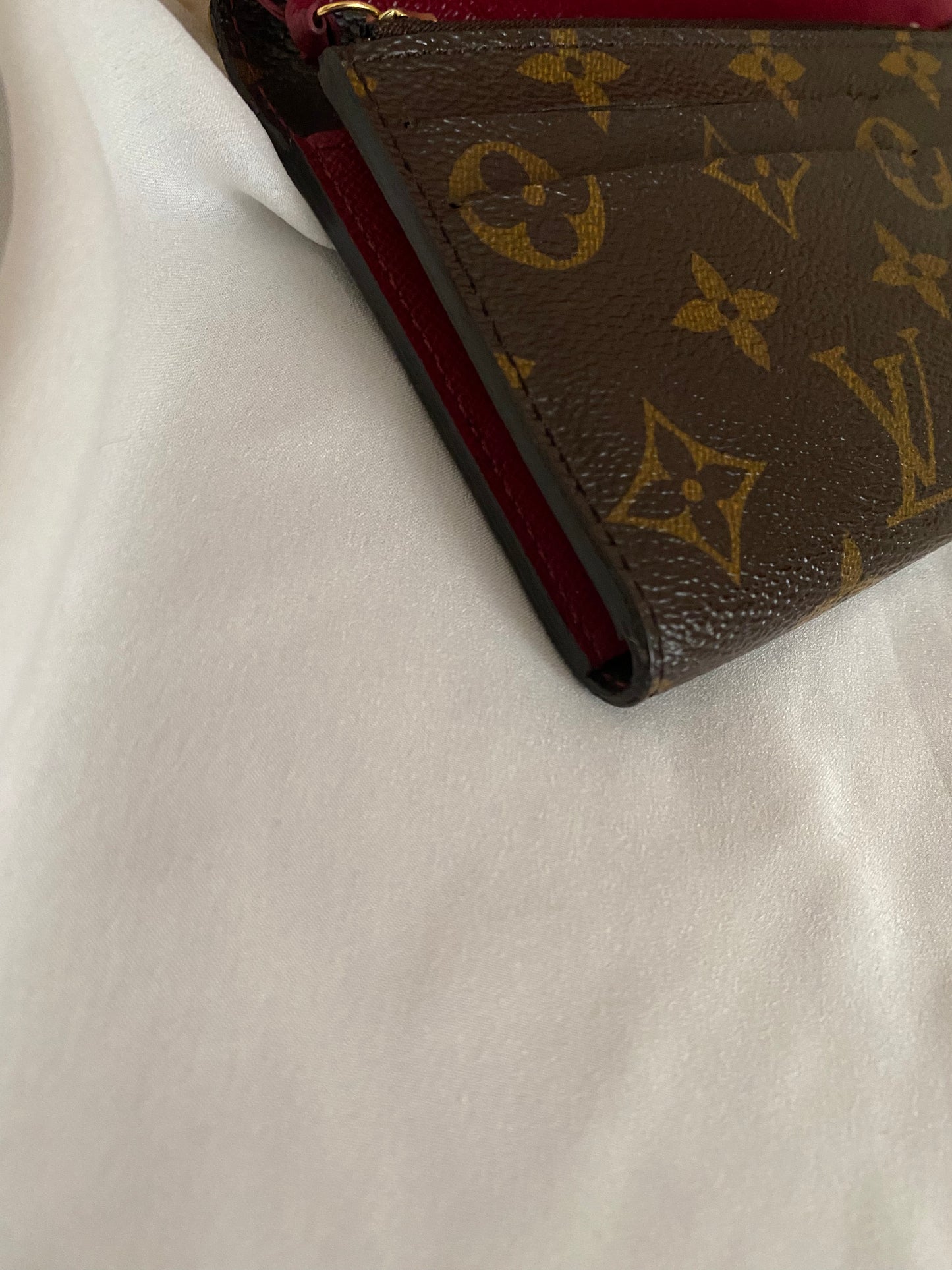 Louis Vuitton Pochette Monogram purple interior